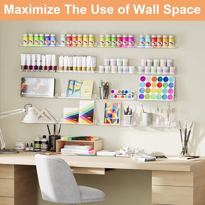 upsimples 16 Pack Acrylic Shelves - Image 4