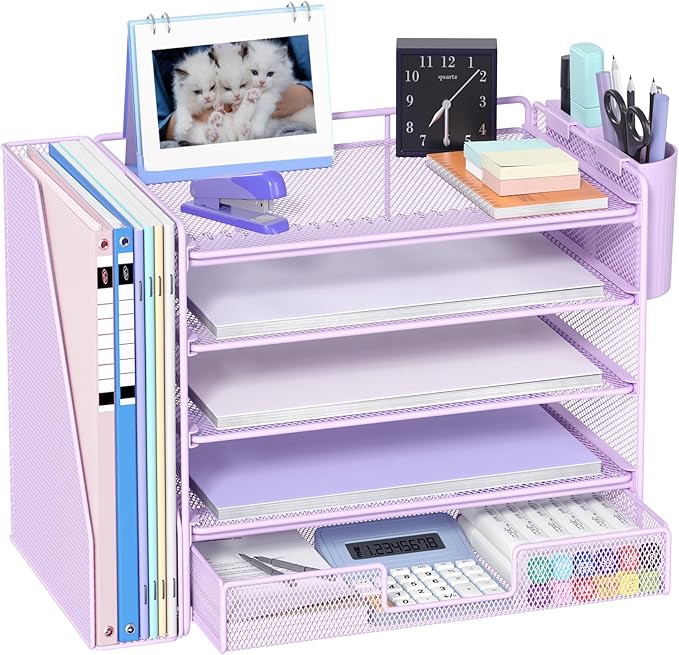 OPNICE Desk Organizer, 5-Tier Paper File Organizer by OPNICE