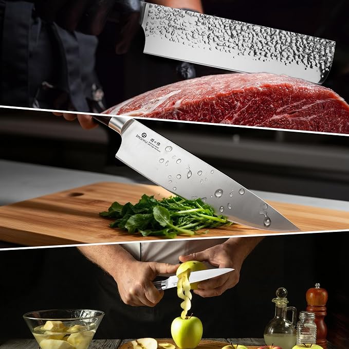 imarku 3 Pieces Knife set, Japanese HC Stainless Steel Kitchen Knife Set - Image 8