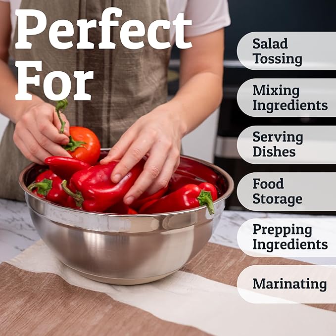 Priority Chef 6Pc Large Mixing Bowls - Image 5