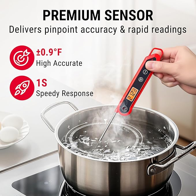 TempPro 1 Second Instant Read Digital Meat Thermometer, ±0.9°F Accuracy - Image 3