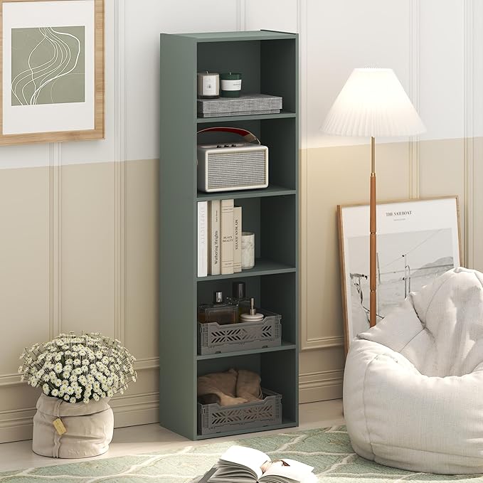 Furinno LUDER Book Shelf, 5-Tier Bookshelf, Bookcase - Image 2
