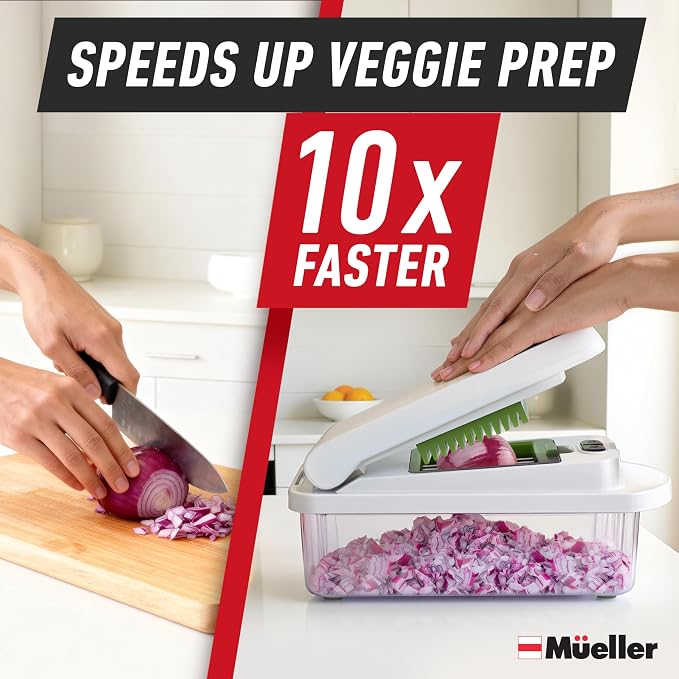 Mueller Pro-Series 10-in-1, 8 Blade Vegetable Chopper, Onion Mincer, Egg Slicer - Image 3