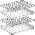 Baking Sheet with Rack Set, Wildone Stainless Steel Cookie Sheet Baking Pan by Wildone