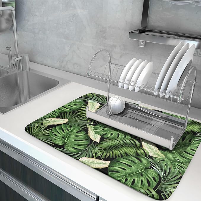 Giwawa Tropical Palm Leaf Dish Drying Mat - Image 5
