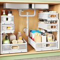 Kitstorack Under Sink Organizer, Slide out Storage Drawer Rack by Kitstorack