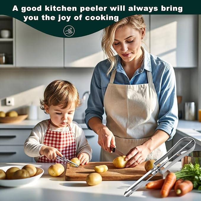 Potato Peelers for Kitchen, Just Like Mom's old steel Peeler - Image 6