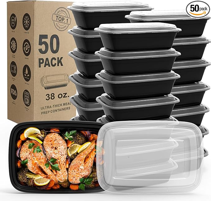 WGCC Meal Prep Containers, Reusable Food Prep Containers, To Go Containers by WGCC
