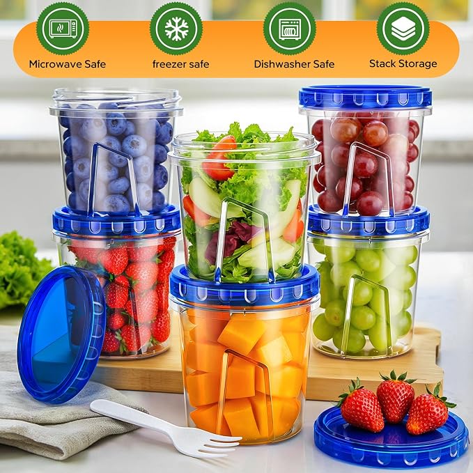 Freezer Storage Containers, Airtight Plastic Food Storage Containers - Image 6
