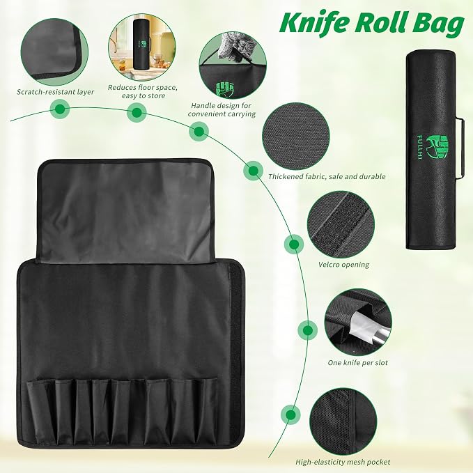 FULLHI 15pcs Japanese Knife Set - Image 6