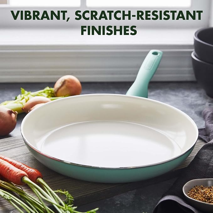 GreenPan Rio Healthy Ceramic Nonstick 12" Frying Pan Skillet, Dishwasher Safe - Image 6
