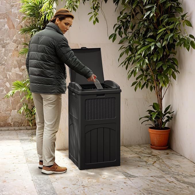 Greesum 33 Gallon Outdoor Trash Can - Image 6