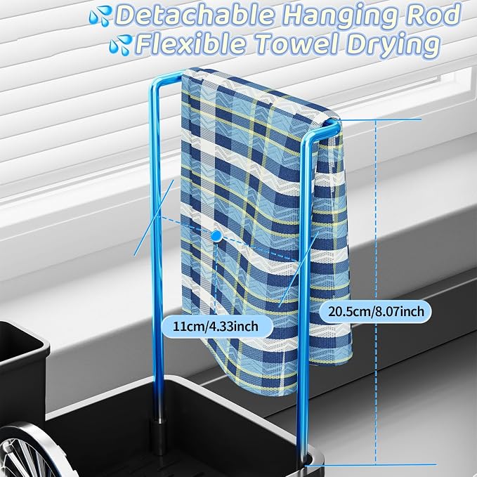 Sponge Holder for Kitchen Sink, Sink Caddy Organizer - Image 8
