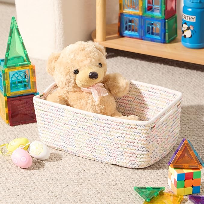 MiniArk Small Storage Baskets for Organizing | Closet Organizer Bins | Shelf - Image 4