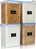 Vtopmart Large Food Storage Containers 5.2L / 175oz, 4 Pieces BPA Free Plastic by Vtopmart