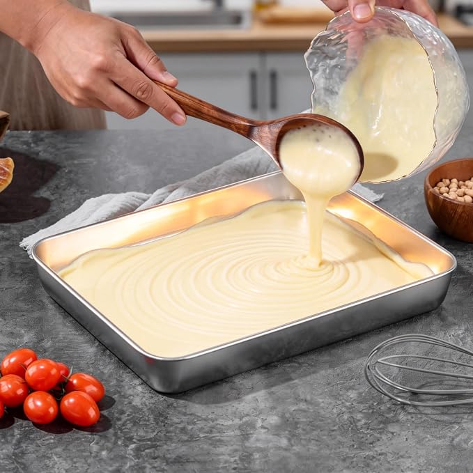 LIANYU 2 Pack Stainless Steel Baking Pan - Image 8