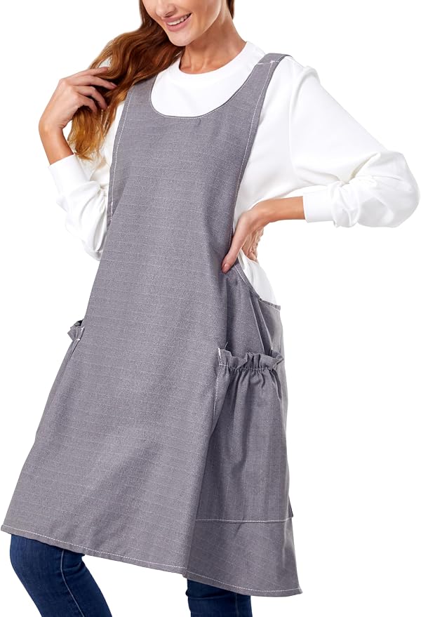 Cozy Adjustable Cross Back Aprons by APRONNER