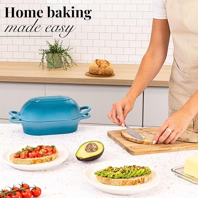 Dutch Oven For Sourdough Bread Baking – Enamelled Cast Iron Bread Loaf Pot – - Image 8