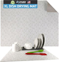 Drymate Jumbo XL Dish Drying Mat, Low-Profile, Super Absorbent, Quick Dry Fabric by Drymate