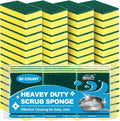 HOMEXCEL Heavy Duty Scrub Sponges Kitchen 60 Count, Extra-Large Sponges by HOMEXCEL