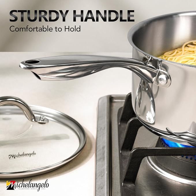 MICHELANGELO Saucepan Set 6pc - Image 6