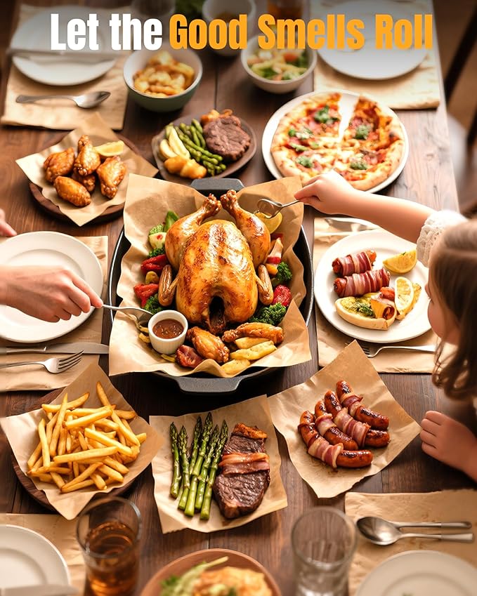 140 Parchment Paper Sheets 9x13 Inch | Precut Unbleached Baking Paper Sheets - Image 8