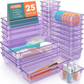 SpaceHacks 25 PCS Plastic Drawer Organizer Set, 4-Size Versatile Organizer by SpaceHacks