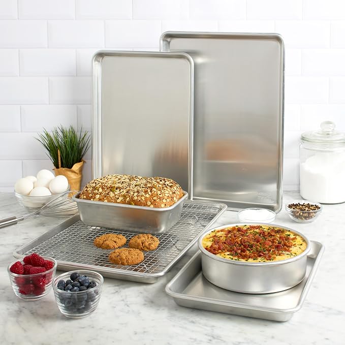 Chicago Metallic Recycled Aluminum 8 inch Round Cake Pan - Image 6