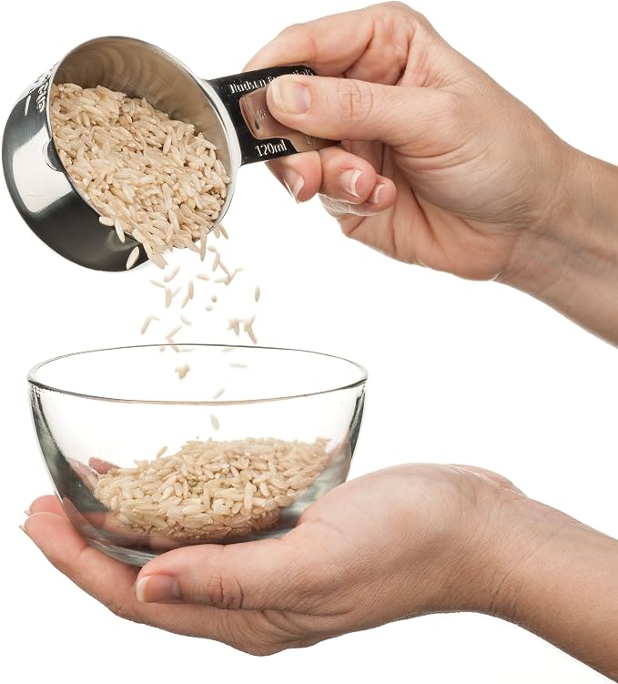 Hudson Essentials Stainless Steel Measuring Cups Set - Image 5