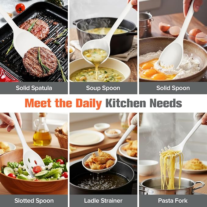 Large Silicone Utensils Set of 7 - Image 3