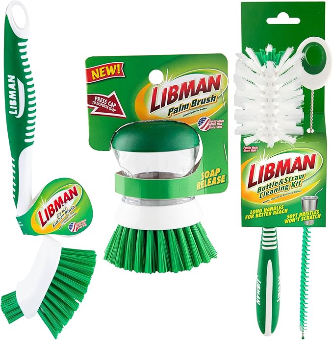 Libman Bottle & Dish Brush Kit | Cleaning Brushes by TheLibmanCompany