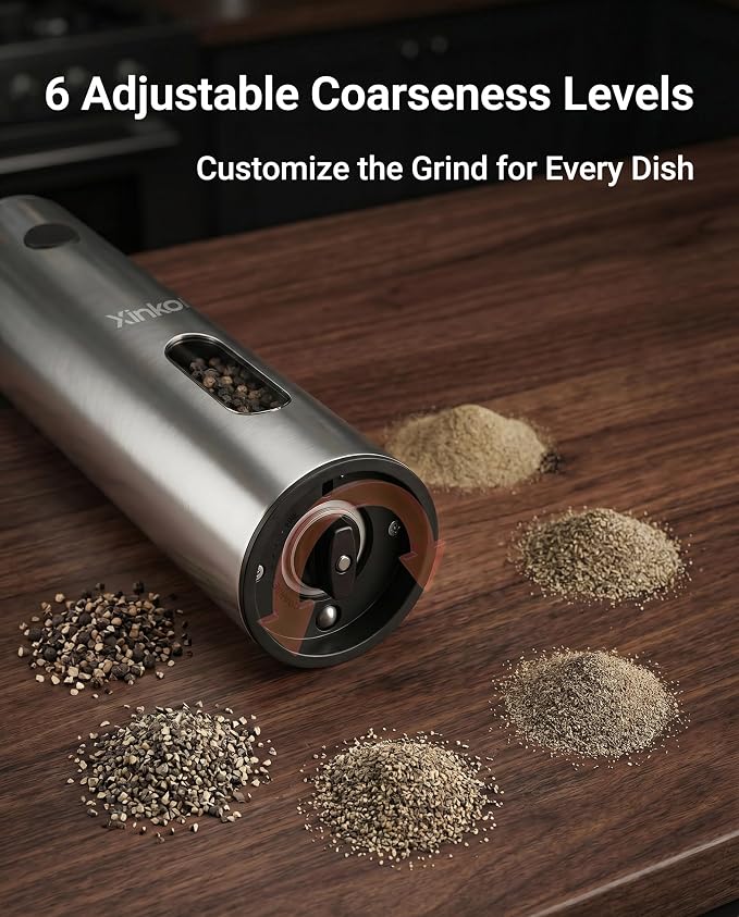 Electric Salt and Pepper Grinder Set - Image 4