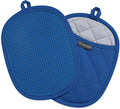 2-Pack Silicone Pot Holders for Kitchen Heat Resistant up to 500°F, Non-Slip by Rorecay