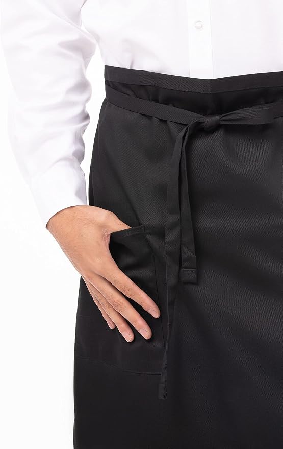 Chef Works Unisex Two Pocket Bistro Apron - Image 3