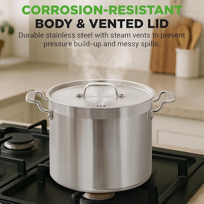 NutriChef 16-Quart Stainless Steel Stockpot - Image 5