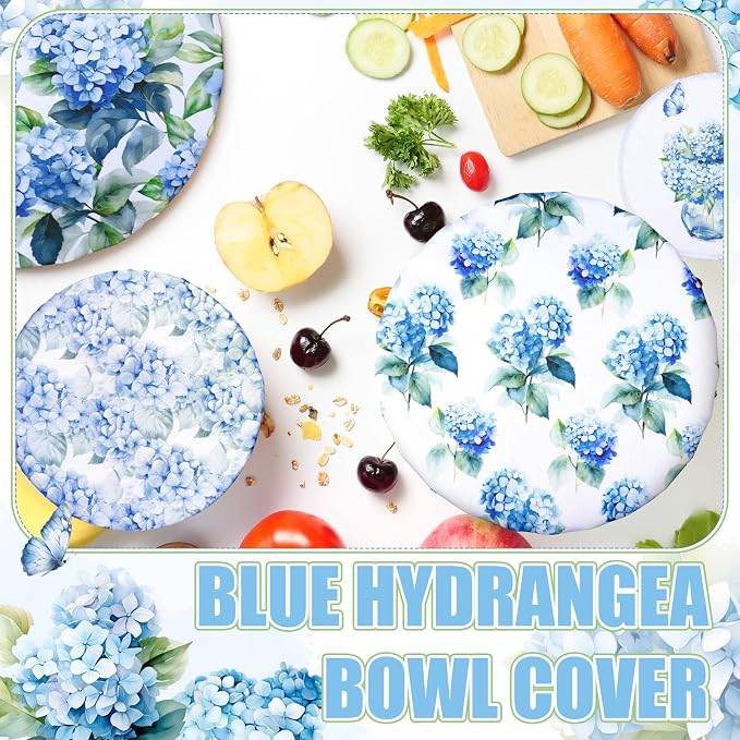 Patelai 10 Pcs Bowl Covers Reusable in 5 Size Stretch Cloth Fabric Elastic Food - Image 3