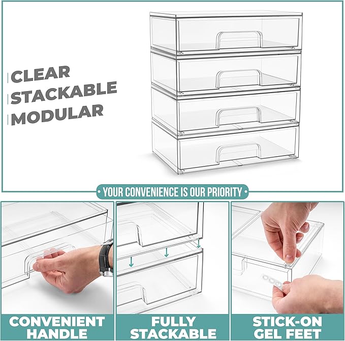 Sorbus Acrylic Storage Containers - Image 5