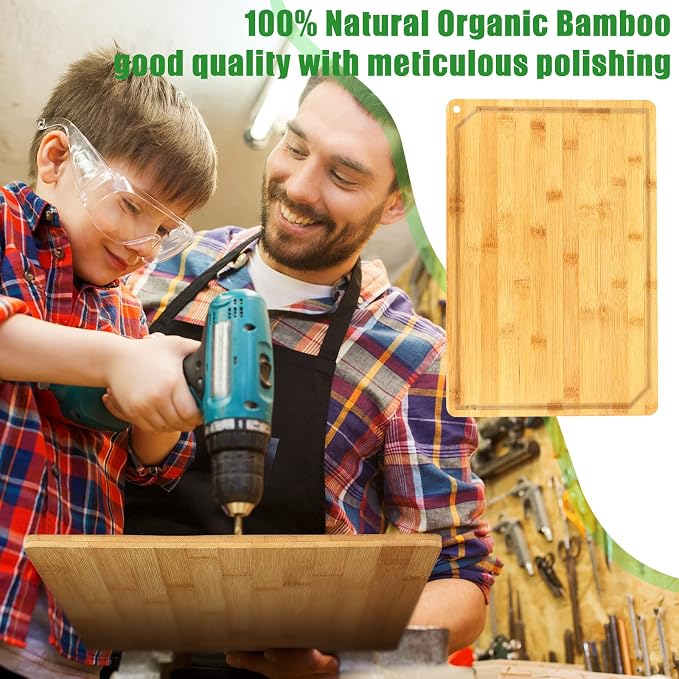 Eaasty 12 Set Extra Large Plain Cutting Board Bulk Heavy Duty Wood Cutting - Image 6