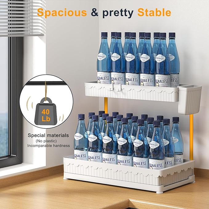 Sevenblue 3 Pack Multi-Purpose Under Sink Organizers and Storage, 2026 L-Shaped - Image 3