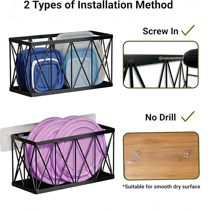 4 Pack Cabinet Door Organizer, Adhesive Inside Cabinet Door Storage - Image 4