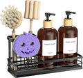 Moforoco Kitchen Dish Soap Dispenser Set, 16OZ Glass Bottle, Hand and Dish Soap by MOFOROCO