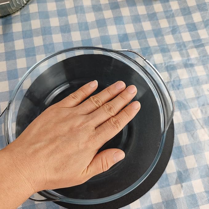 Casserole Baking Dish with 2 pcs, 1.5 QT large, Round with Handle and Lid - Image 8