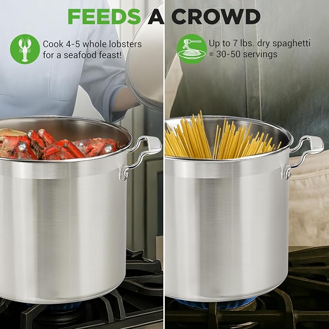 NutriChef Stainless Steel Stock Pot - Image 4