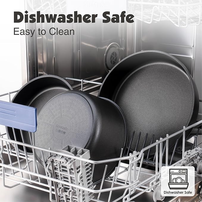SENSARTE 24 Piece Pots and Pans Set, Nonstick Detachable Handle Cookware - Image 6