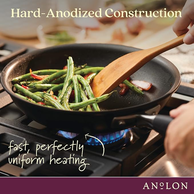 Anolon Advanced Home Hard Anodized Nonstick Skillet, 10.25 Inch – 10 Inch Fry - Image 7