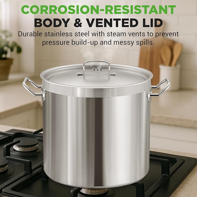 NutriChef Stainless Steel Stock Pot - Image 5