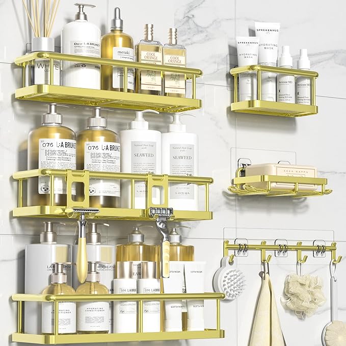 YASONIC Shower Caddy, 6 Pack Large Capacity Bath Organizer - Image 8
