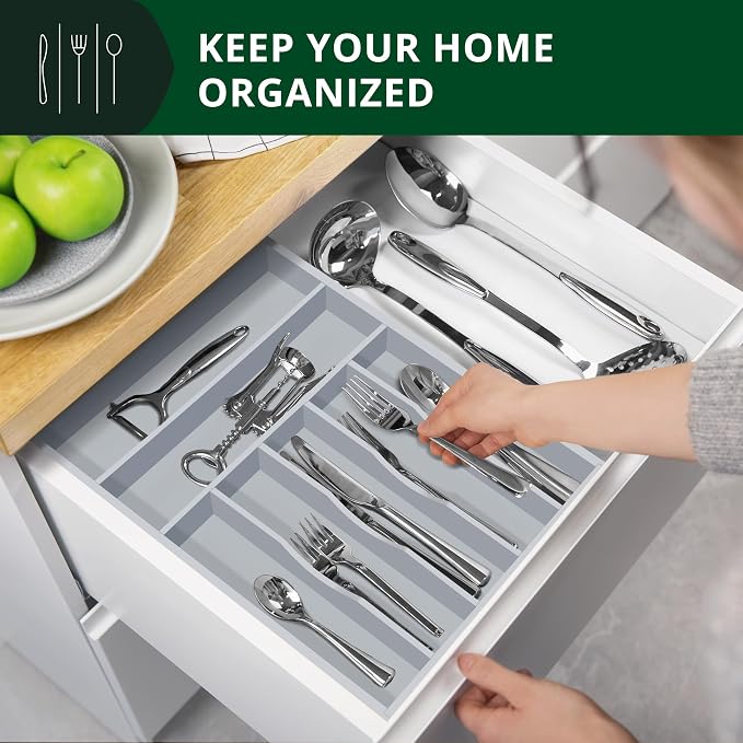 ROYAL CRAFT WOOD Luxury Bamboo Kitchen Drawer Organizer - Image 3