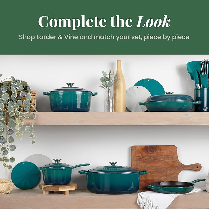 Larder & Vine 12-Piece Silicone Kitchen Cooking Utensils Set - Image 7