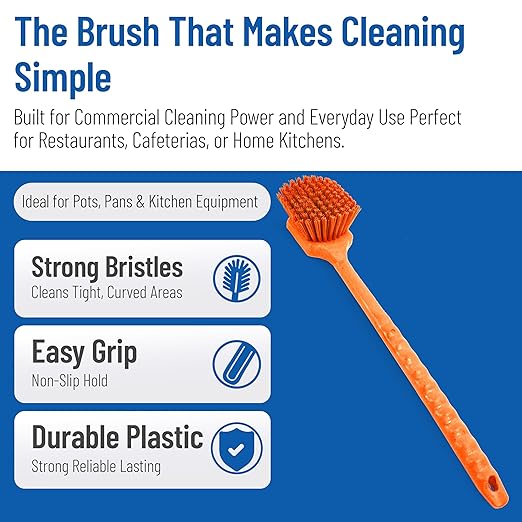 SPARTA 40501EC24 Plastic Large Scrub Brush, Kitchen Brush, Utility Brush - Image 3